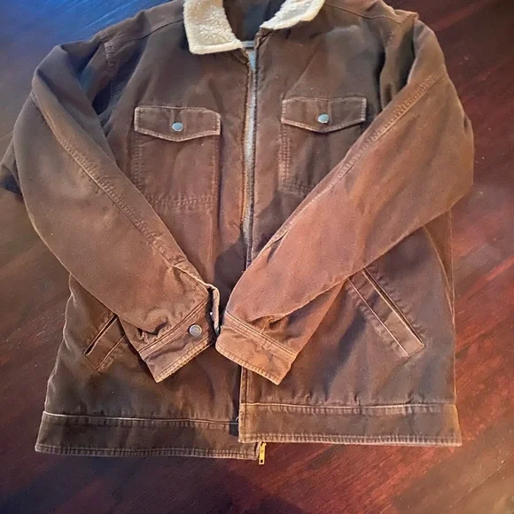 💙HP💙Patagonia  Brown Sherpa-Lined Jacket - Picture 3 of 8